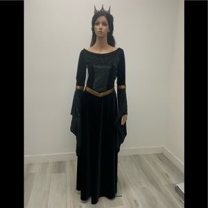 Medieval Black Queen Dress/costume/cosplay